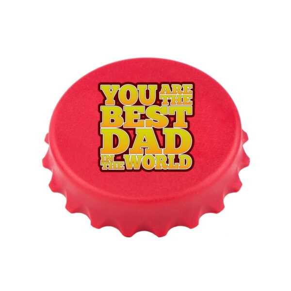 Fridge Magnet with Bottle Opener You are The Best Dad in The World Printed Home Decorative Item
