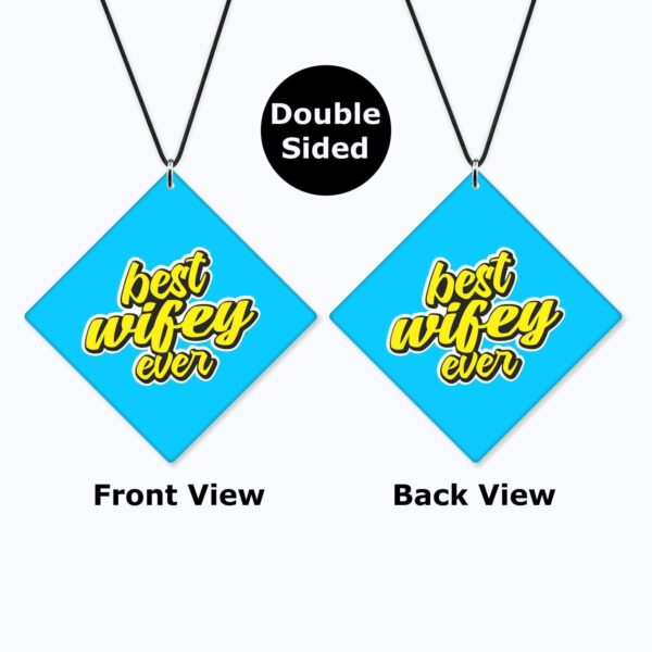 Best Wifey Ever Acrylic Car Hanging Accessories for Wife