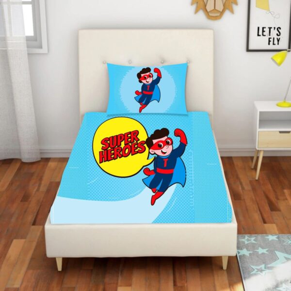 Super Hero Kids Bedsheet