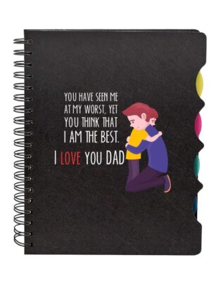 I Love You Dad Printed Notebook