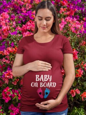 Baby On Board Design Maternity T-Shirt