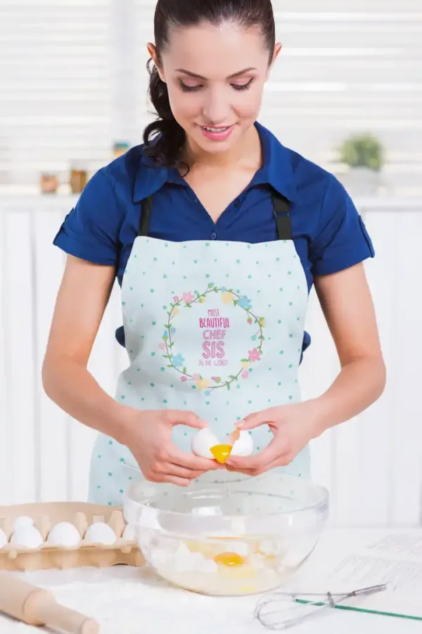 Beautiful Chef Sis Apron with Chef Hat