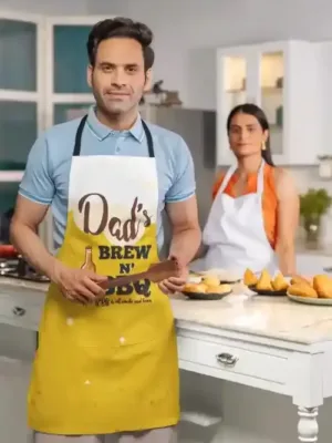Dads-Brew-N-BBQ-Apron-for-Dad-with-Chef-Hat