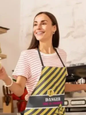 Danger She is Cooking Apron