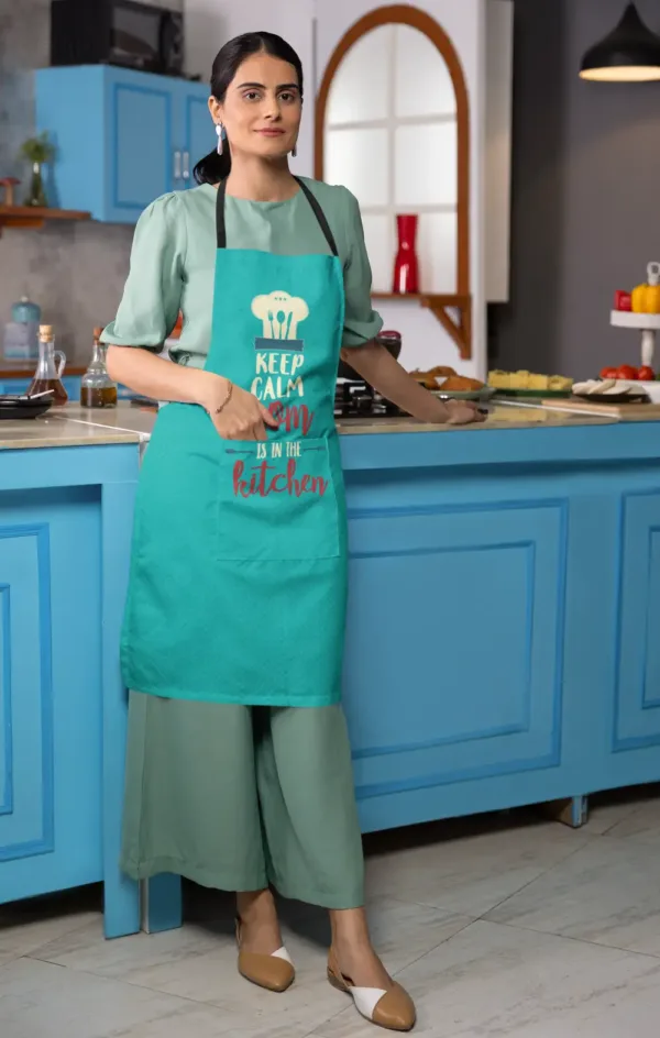 Keep Calm Mom in The Kitchen Apron