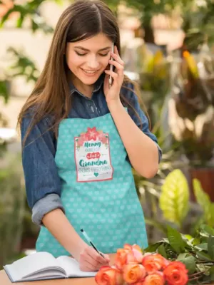 Mommy Know A Lot But Grandma Knows Everything Apron