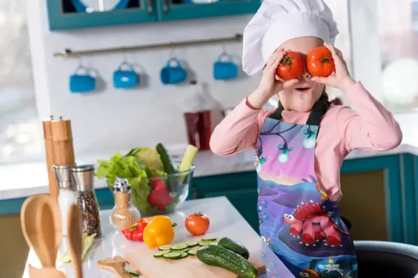 Red Turtle Kid Apron