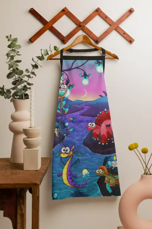 Red Turtle Kid Apron