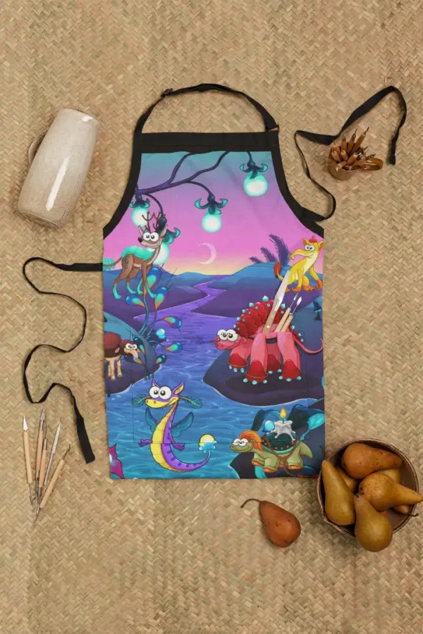 Red Turtle Kid Apron