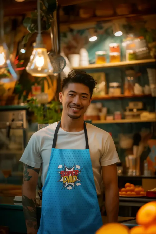 Super Dad Apron With Chef Hat