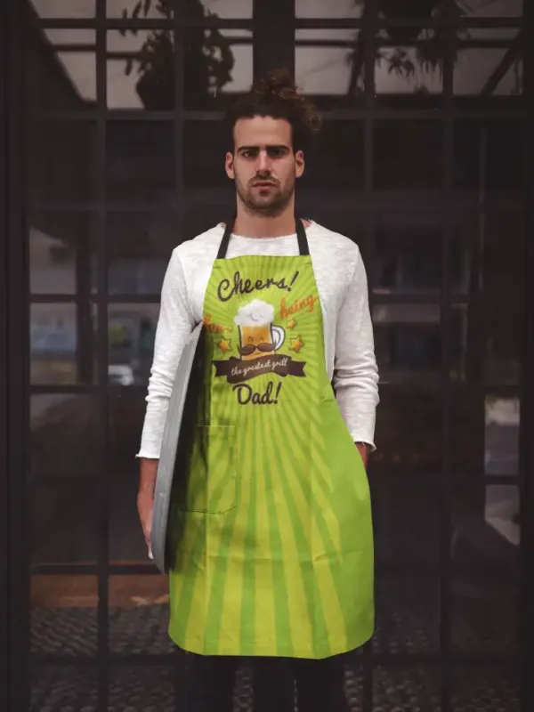 5 Star Mom & Worlds Greatest Dad Apron Set of 2