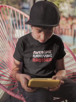 Awesome Annoying Brother Printed T-shirt