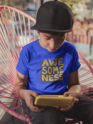 Awesome Ness Printed boys T-Shirt