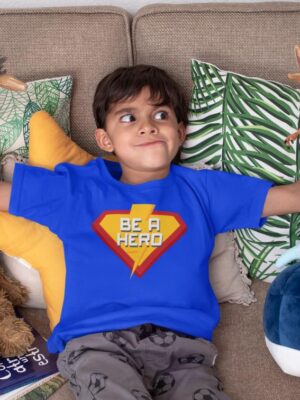 Be a Super Hero Printed  T-Shirt