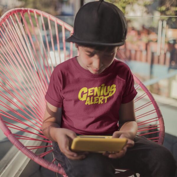 Genius Alert Printed Boys T-Shirt