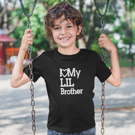 I Love My Lil Brother Printed T-shirt