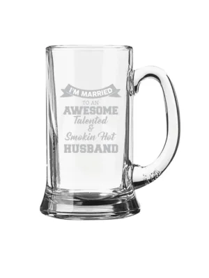 Awesome Talented Smoking Hot Engraved Beer Mug