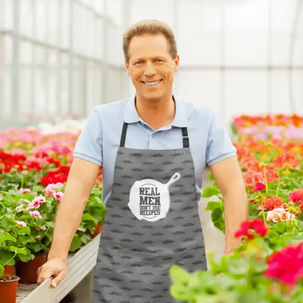 Real Men Don't Use Recipes Apron With Chef Hat