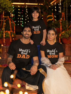 World's Best Dad, Mom, Kid Matching Family T-shirts