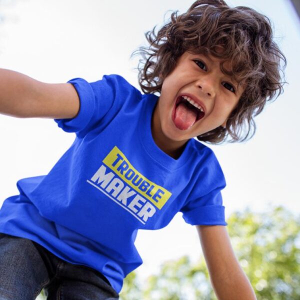 Trouble Maker Printed Boys T-Shirt
