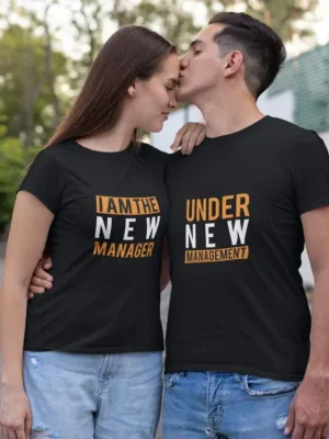 Under New Management Matching Couple T-Shirts