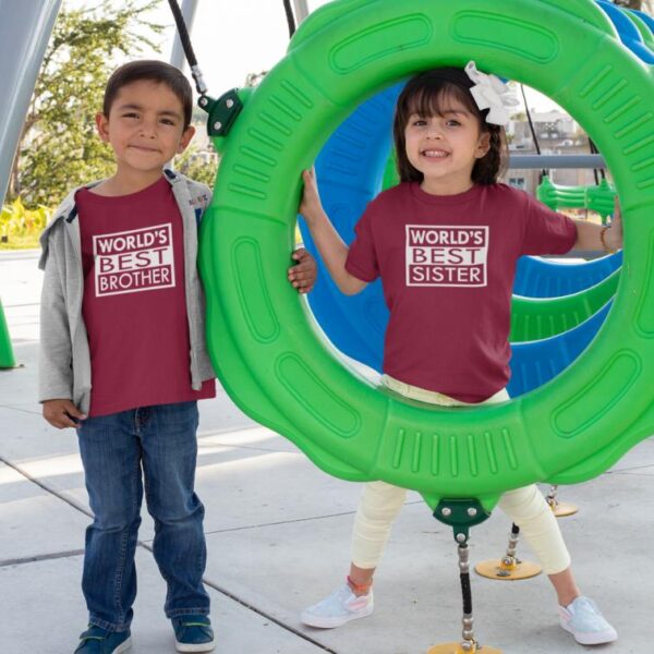 world's best brother and sister printed T-Shirt