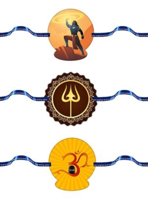 Printed Religious Rakhi Set of 3 |Raskhabandhan Special