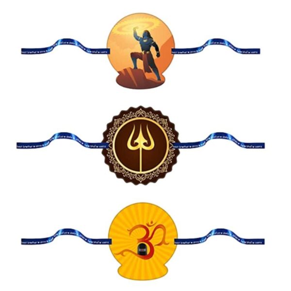 Printed Religious Rakhi Set of 3 |Raskhabandhan Special