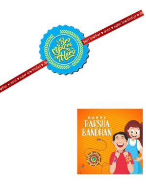 Bro You are my Hero Kids Rakhi for Brothers
