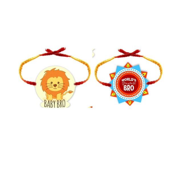 YaYa Cafe Rakhi Gifts Combo for Brother Cadbury Celebrations Assorted Chocolate Gift Pack with Worlds Greatest bro Baby bro