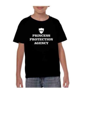 Yaya Cafe™ Bhaidooj Brother Kids Boy T-Shirt Princess Protection Agency Printed Cotton