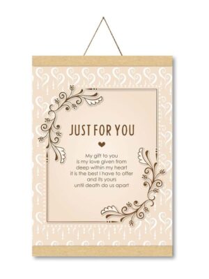 Just for You Valentine Scroll