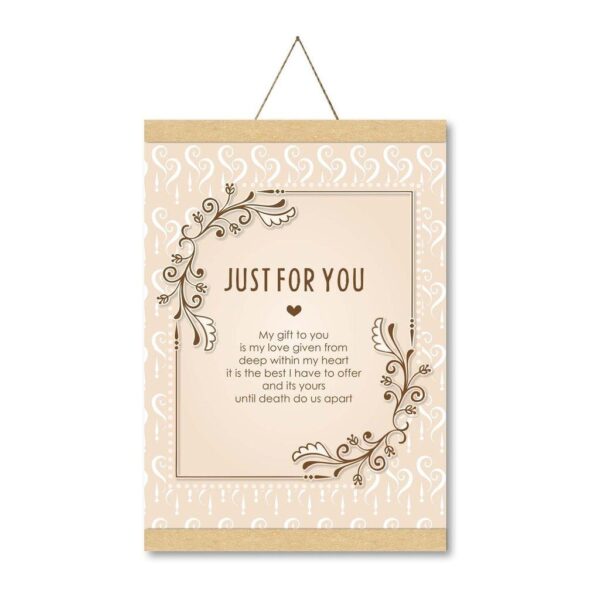 Just for You Valentine Scroll