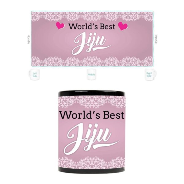 YaYa Cafe Rakhi Gifts for Sister Didi Jiju, Worlds Best Didi Jiju Couple Mugs, Coasters Set of 4