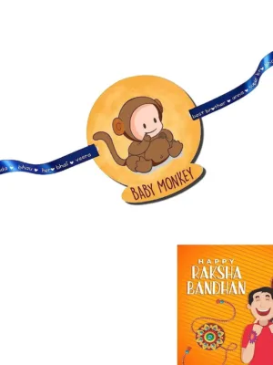 Baby Monkey Kids Rakhi for Little Brother