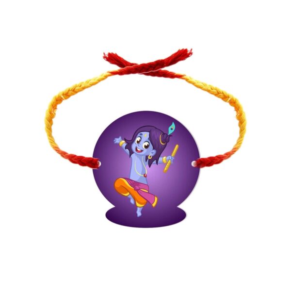 YaYa Cafe™ Rakhi Chocolates Gift Combo for Brother, Krishna Rakhi with 1 Dairy Milk Silk Chocolate Gift Combo Birthday