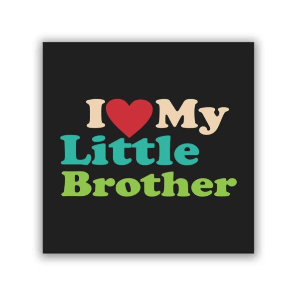 Rakhi Gifts for Brother, I Love My Little Brother Mug,Birthday Coaster Gift Combo of 4
