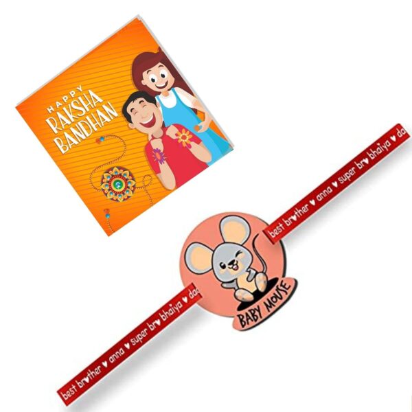 Baby Mouse Kids Rakhi For Little Brothers