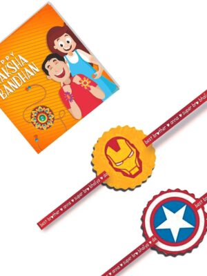 Avengers Superhero Kids  Rakhi for Brother Combo  -Set of 2