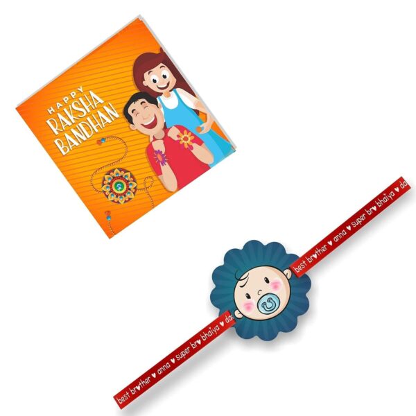 Cadbury Oreo Dipped Chocolate Gift  with Car Kids Rakhi Combo Of - 2