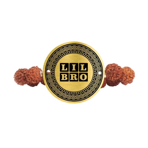 Best Bro Engraved Rudraksh Rakhi for Brothers