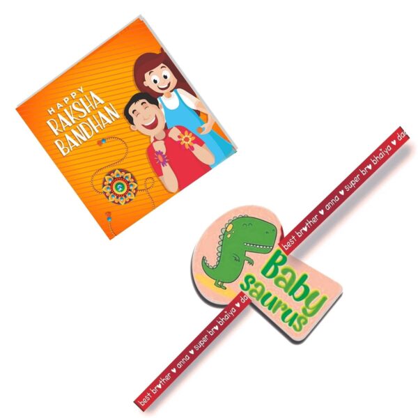 Baby Saurus Kids Rakhi For Brothers