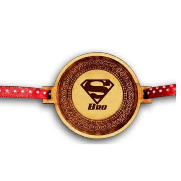 Diamond Bro Engraved Rakhi for Brother