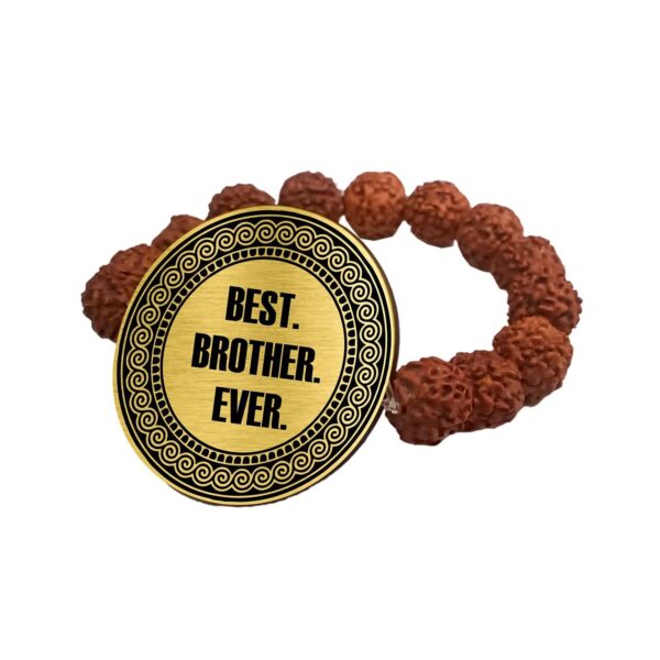 Best Bro Engraved Rudraksh Rakhi for Brothers