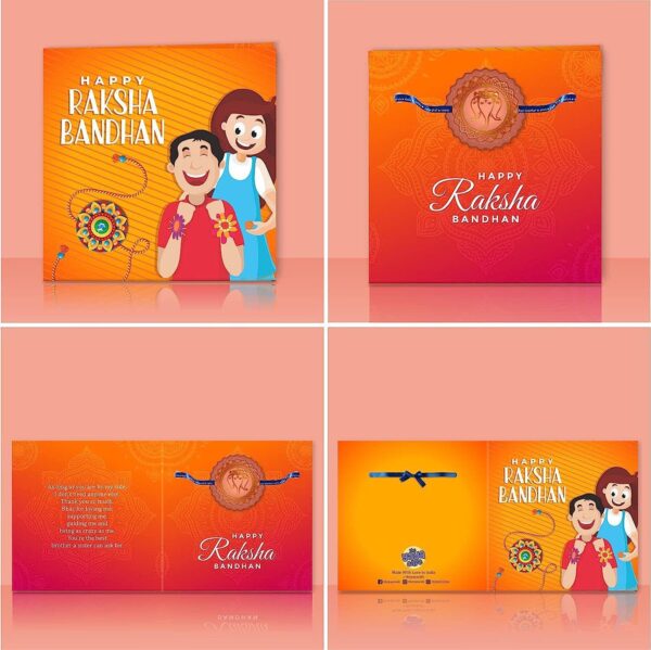 YaYa cafe Assorted Chocolate Cadbury Celebrations (186.6 g) with Ganesha Printed Rakhi Gift Combo (Beige)