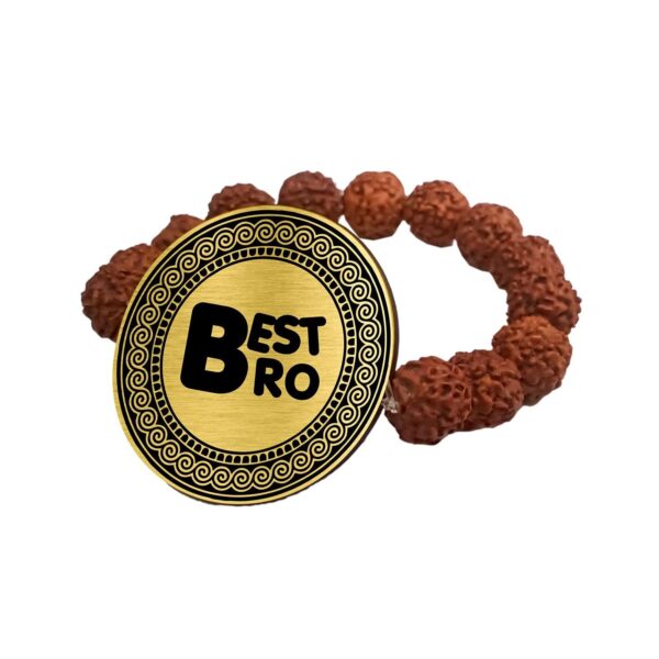 Best Bro Engraved Rudraksh Rakhi for Brothers