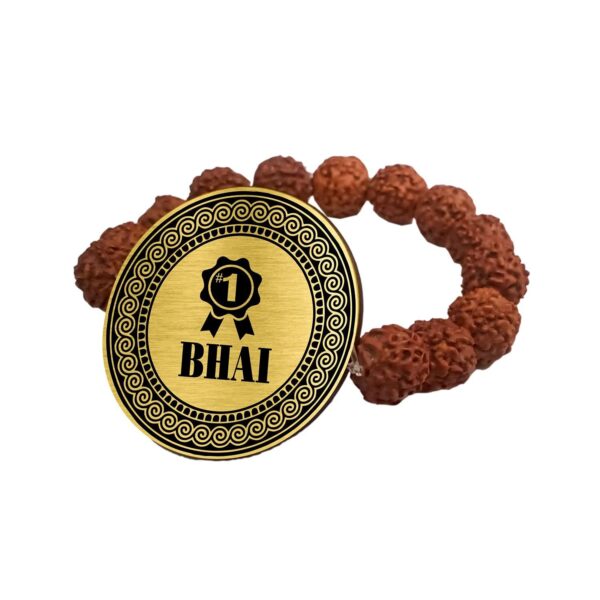 Best Bro Engraved Rudraksh Rakhi for Brothers