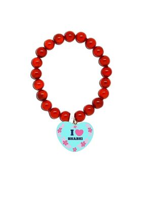 I Love Bhabhi Beads Rakhi for Bhabhi