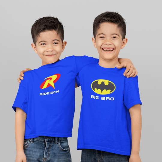 Brothers Batman Sidekick Printed Cotton T-Shirt's