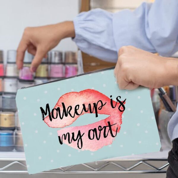 Makeup Pouches with Printed Toiletry Bags